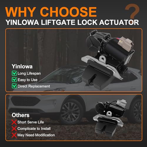 Image of Liftgate Trunk Lock Actuator Tailgate Latch Assembly - Compatible with 2015-2020 Ford Edge, 2020-2021 Escape, 2020 Explorer, Lincoln MKX Nautilus Navigator - Replaces FA1Z-7443150-B DS7Z-7443150-B
