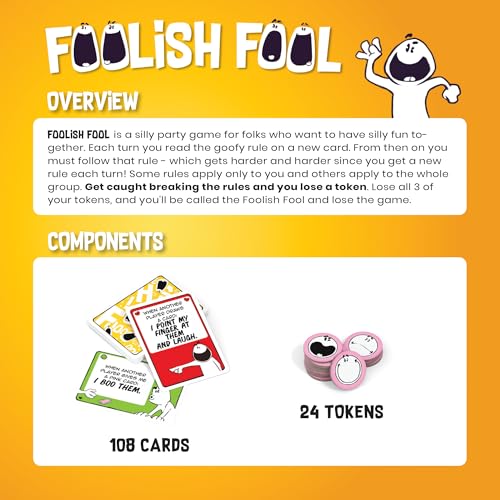 Foolish Fool Juego de mesa party para 3 a 8 jugadores miniatura 3