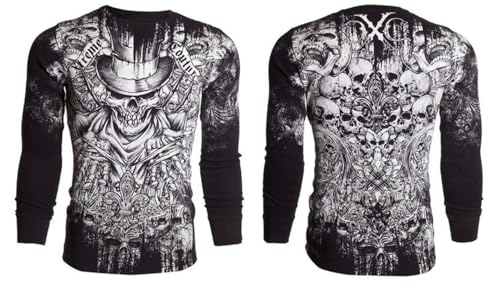 Xtreme Couture by Affliction Men's Thermal Shirt Offering (Black)2