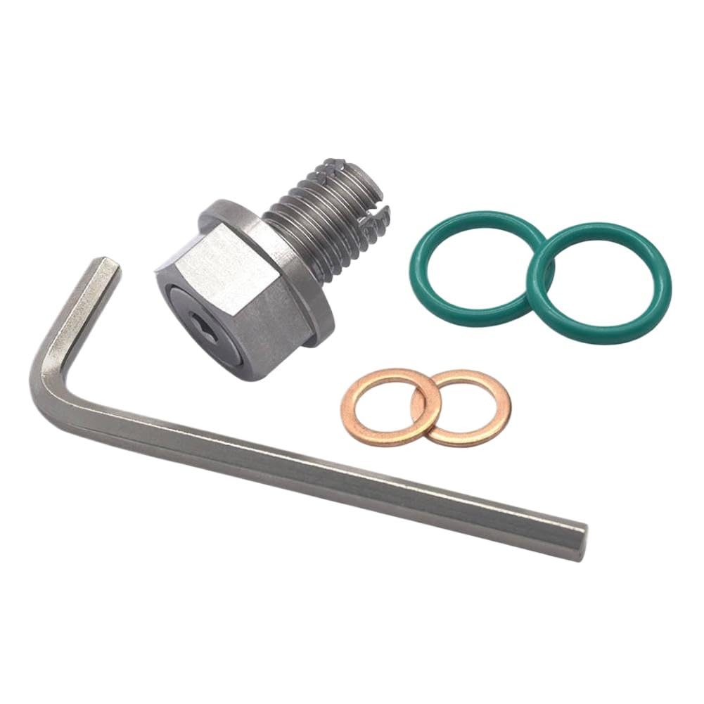 Kit di riparazione del tappo di scarico della coppa dell'olio autofilettante in acciaio inossidabile M12X1.5 con O-ring