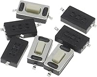 Vista 1 de GALSOR Rocker Switch 100pcs 3 * 6 * 2.5mm Light Touch Switch Patch 2 feet Micro Button Switch Two feet 3x6x2.5mm Touch Switch The car Remote Control