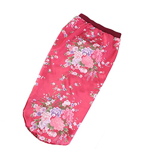 DEPHNARSA 3 Pieces Long Satin Bonnet Sleep Caps for Women Curly,Braids, Dreadlocks, Long Hair Soft Elastic Ban (D-Long Printed)