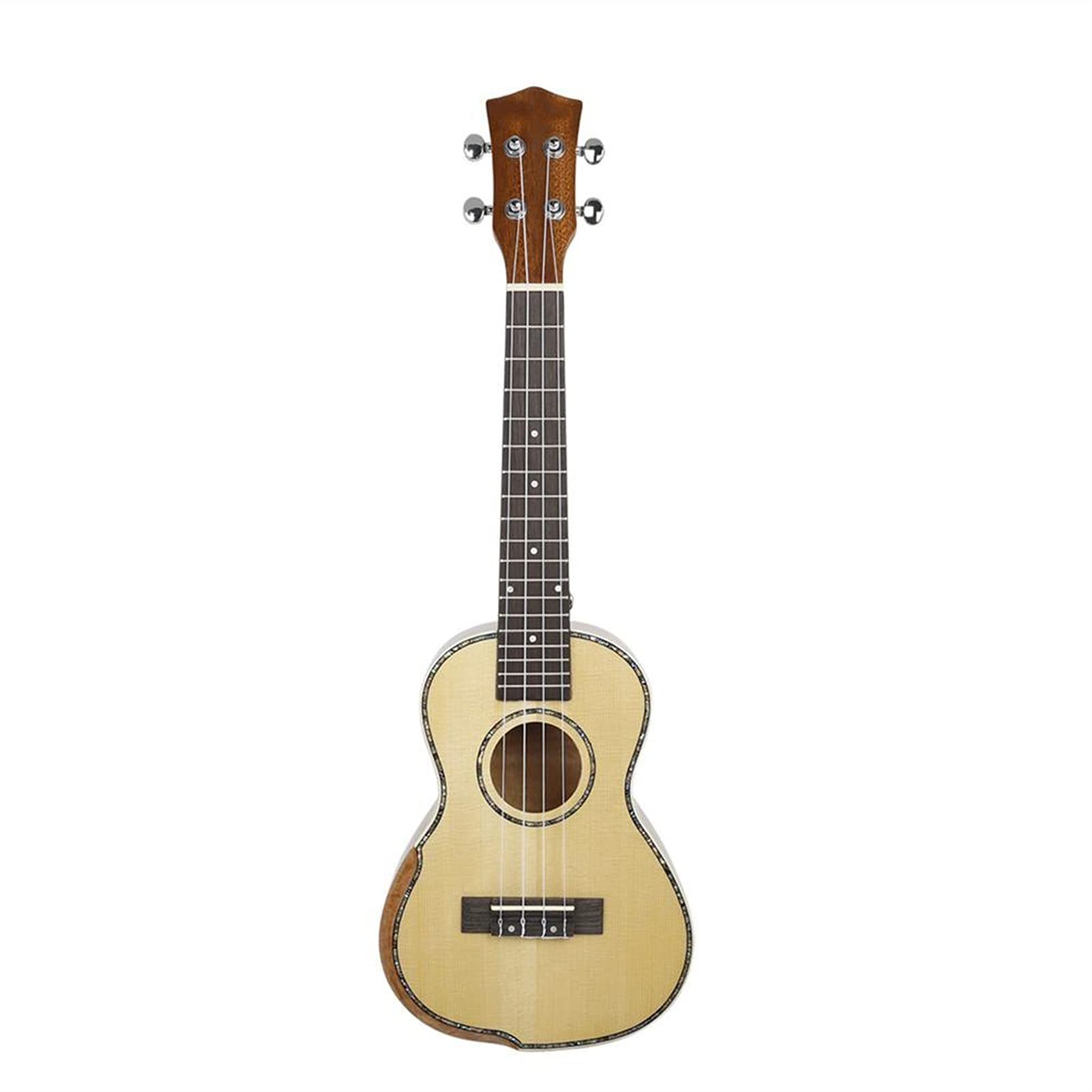 Ukulele koncertowe Początkujący Ukulele 23- calowe Koncert Panel Świerkowy Ukulele Klasyczna Gitara Ukelelowa Z Torbą String Pasek Capo