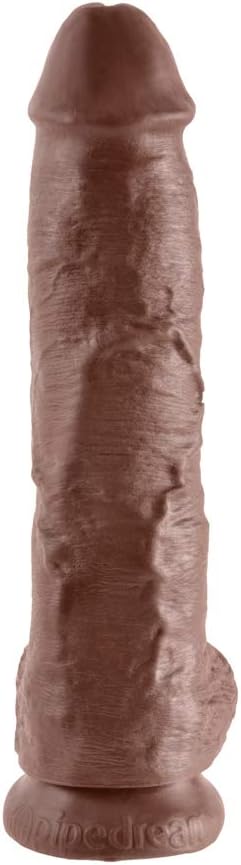 Pipedream King Cock with Balls, Brown, 8 Inch