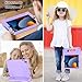 LTROP Kids Case for iPad 9th/8th/7th Generation(2021/2020/2019) Built-in Screen Protector, Shockproof Handle Stand Case for iPad 10.2 Inch 9/8/7 Gen, Light Purple