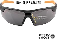 Vista 5 de KLEIN TOOLS 60160 - Lentes de seguridad, lentes de protección PPE con semicarco, resistentes a los arañazos y antiniebla, lentes grises