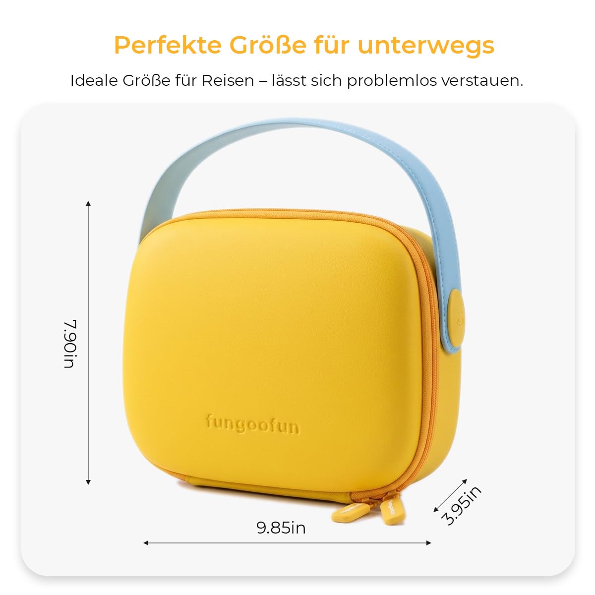 Hardcase Make-up Tasche, wasserdichter Reise Kosmetik Organizer mit verstellbaren Trennfächern & Pinselhalter, tragbare Kosmetiktasche mit 360° drehbarem Griff, große Kapazität, süßer Beauty Case für