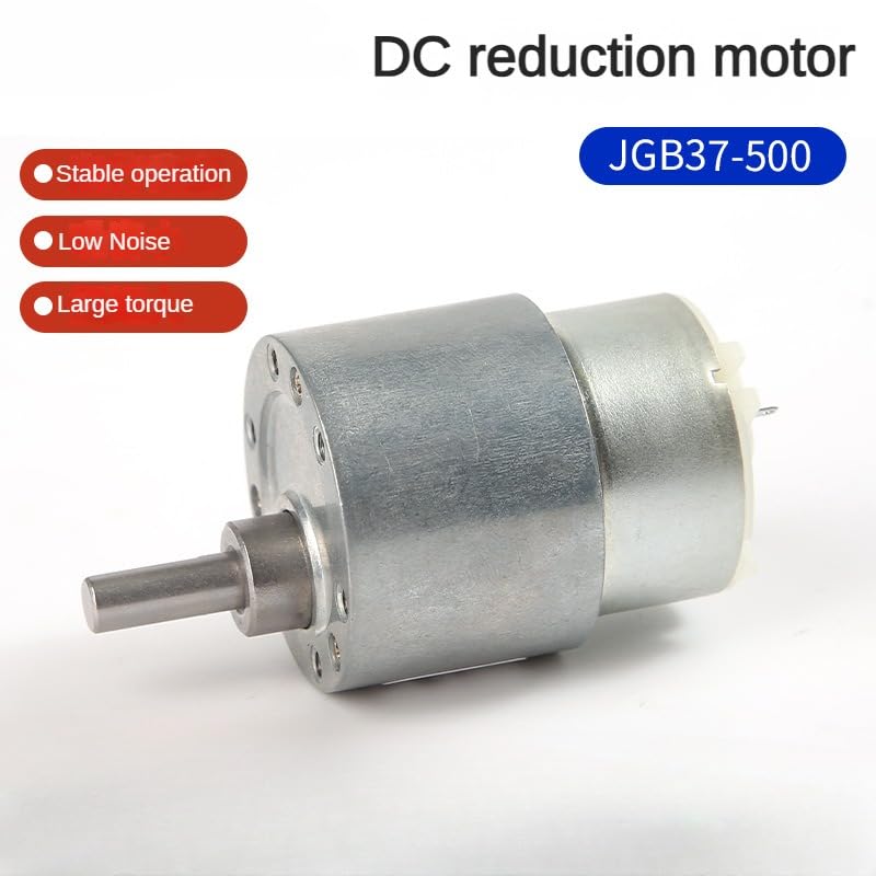 Moteur à engrenages JGB37-500 à couple élevé 12V pour robotique - 2