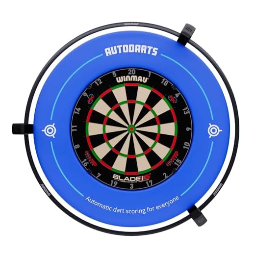 AUTODARTS Vantage Punktesystem – Intelligente Dartboard-Kamera zur Punkteerfassung für Steeldarts, Elektronische Anzeigetafel mit Winmau Plasma Dartboard Beleuchtungsring