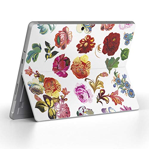 Surface Go 3 / Surface Go 2 Surface Go 全世代対応 専用スキンシール サーフェス go igsticker シール スキン 保護 フィルム ステッカー アクセサリー 007562 フラワー 花 フラワー イラスト カラ