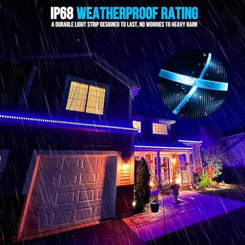 Tira de luces LED RGB impermeable de 200 pies para exterior miniatura 6