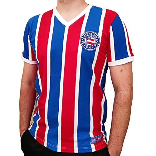 Camisa Bahia Retro 1988 Campeão Brasileiro Oficial Tamanho:M;Cor:Azul/Vermelho