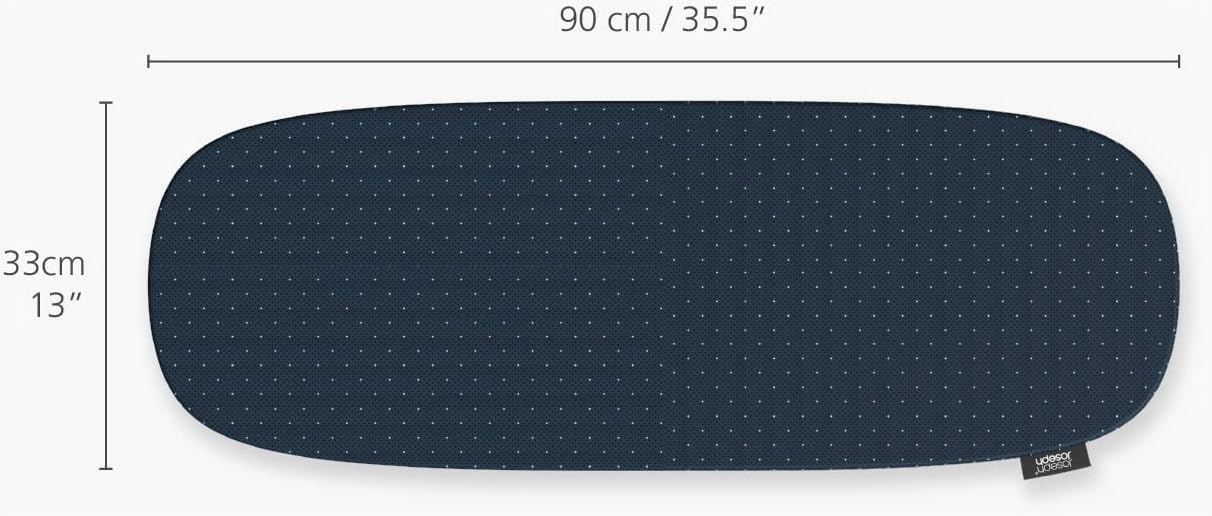 Joseph Joseph Pocket Plus, Copri Asse da Stiro in Cotone, Nero/Blu