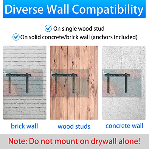 Image of Yaotieci TV Wall Mount Fit for TCL 40 inch 43 inch 48 inch 49 inch 50 inch 55 inch 65 inch Inches TVs, Fit for 40S325 40S330 40S305 43S435 43S405 49S425 50S434 50S525 55S434 55S535 55R635 65S405 65S635 TV Mount Bracket