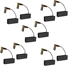 10 peças de escovas de carbono para motor elétrico, peças de reparo de reposição, ferramentas elétricas, serra tico-tijolo, furadeira de martelo, chave de fenda elétrica, lixadeira, martelo rotativo