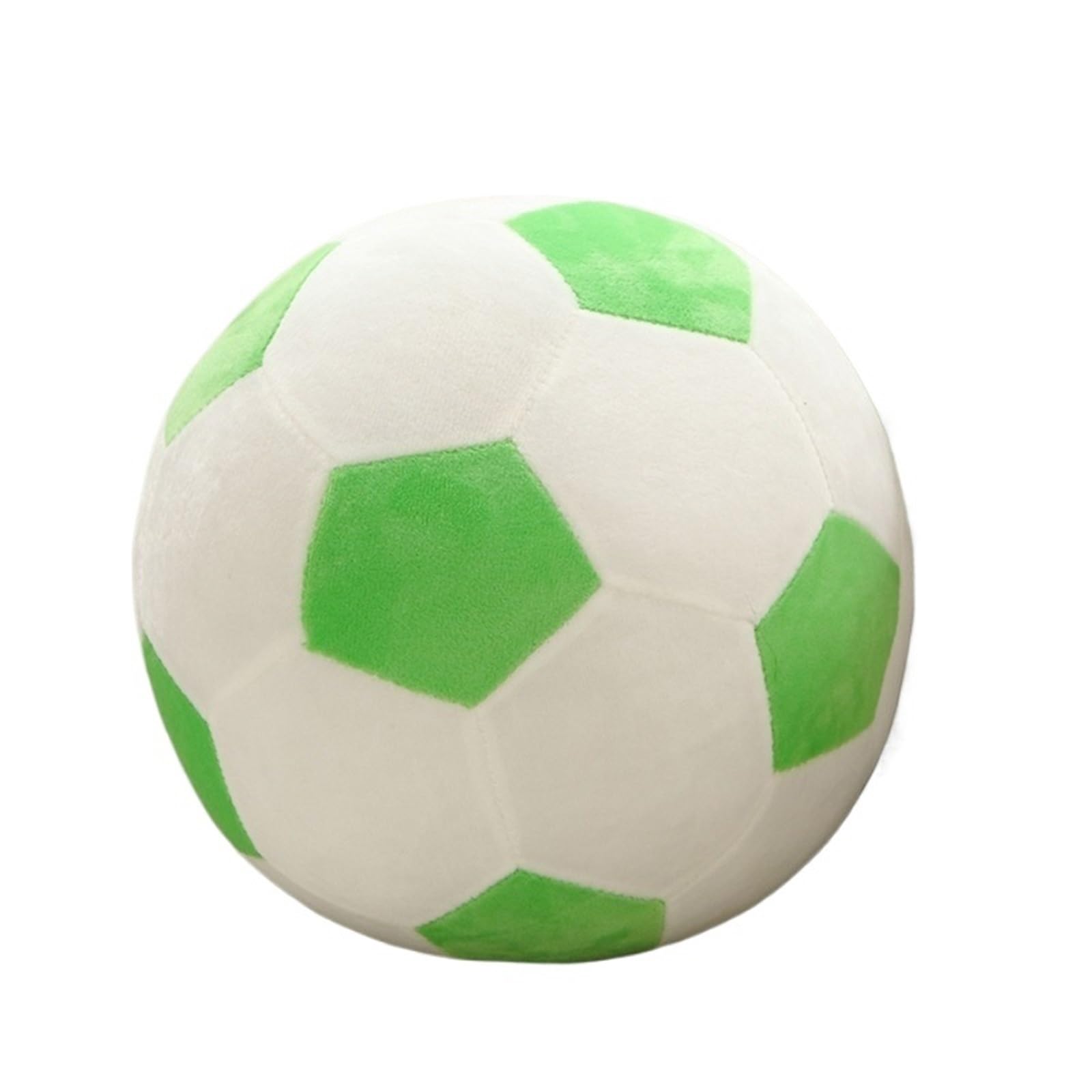 GIYXHU 20/30/45cm Soft Football Cushion Pillow Filled With PP Cotton for Sofa(White green,45cm)