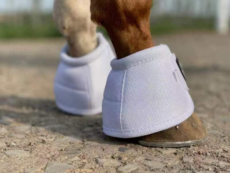 Image of 2520D Horse Bell Boots No-Turn Horse Bell Boots, Equine Ballistic Hoof Overreach Bell Boot, Pair