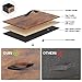 Lulive Dresser for Bedroom with 5 Drawers, Dressers & Chests of Drawers for Entryway, Storage Organizer Unit with Cationic Fabric, Sturdy Metal Frame, Wood Tabletop, Easy Pull Handle (Rustic Brown)