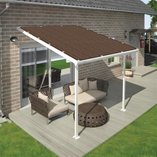 Pare-soleil rectangulaire pour terrasse et jardin pour repas ombragés