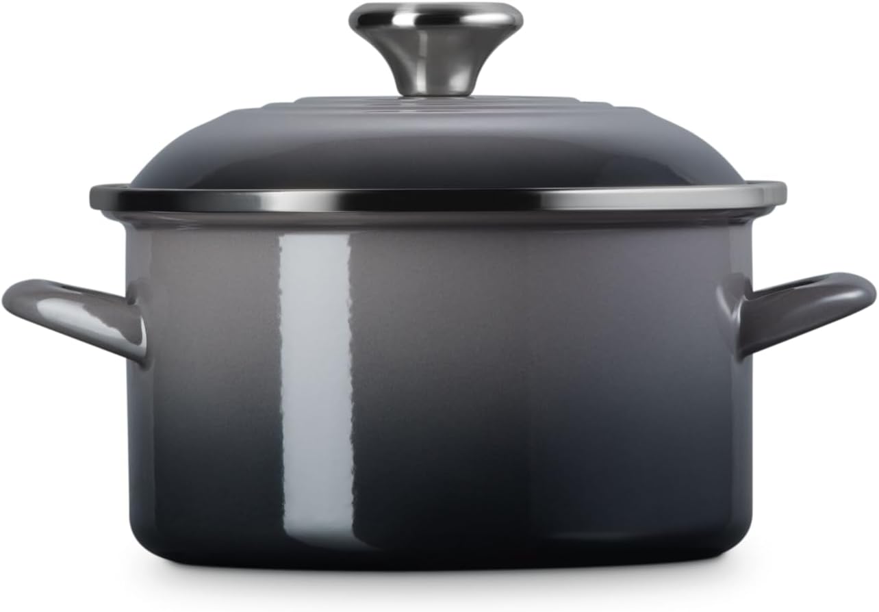 Le Creuset Enamel on Steel Traditional Petite Stockpot, 3.8qt., Oyster