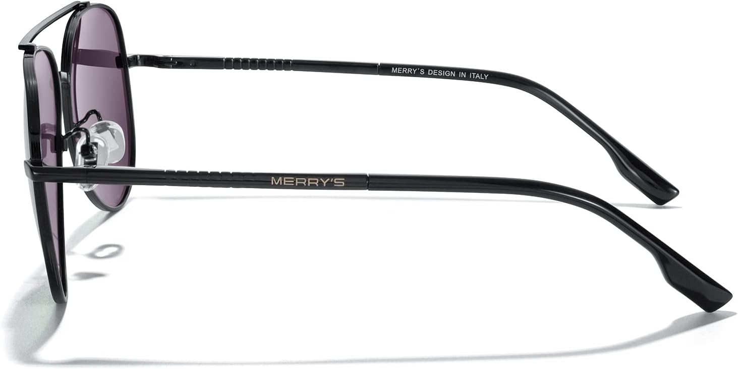 MERRY'S Classic Mirrored Aviator Sunglasses for Men Women Polarized Driving Fishing Mens Sunglasses