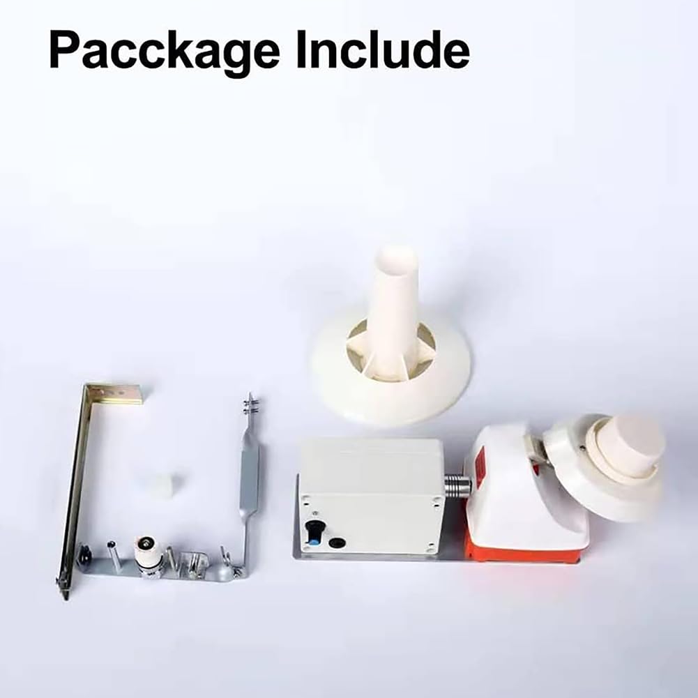 Bobinador eléctrico de bolas de hilo – Bobinador automático de hilo con capacidad de 500 g para ganchillo y tejer, fácil de usar para hilo de metal, lana, cuerda, nailon