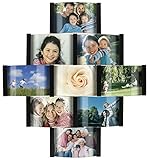 Aero 9-Opening Collage Picture Frame for 4-by-6-Inch Photos, Black