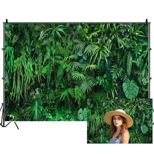 Fondo Fotográfico Tropical Jungle Safari 20x10 ft Verde miniatura 1