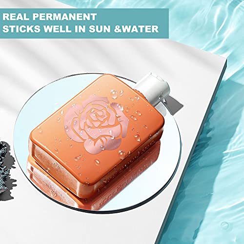 Image of HTVRONT Rose Gold Matte Metallic Permanent Vinyl - 12 inch x 10FT Matte Rose Gold Permanent Adhesive Vinyl Roll Compatible with Cricut Cutting Machine - Easy to Weed & Transfer