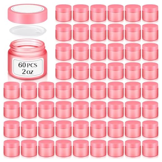 Layhit 60 Pcs Travel Glass Storage Jars