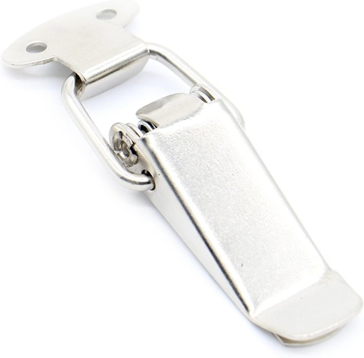 4Pcs J105 Cabinet Box Locks Spring Loaded Latch Catch Toggle Iron Hasps(4Pieces J107 Locks)