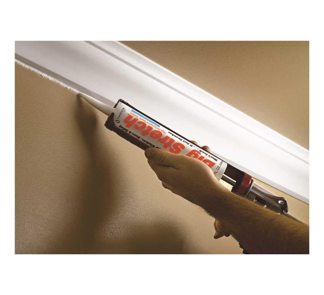 Sashco 10016 10.5oz 10016 Big Stretch Caulk 10.5-Ounce Cartridge, White