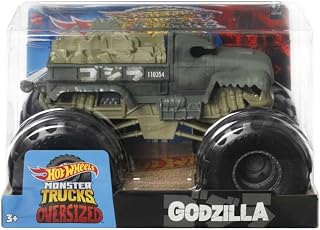 Hot Wheels Monster Trucks Oversized Godzilla, 1:24 Scale Diecast Truck