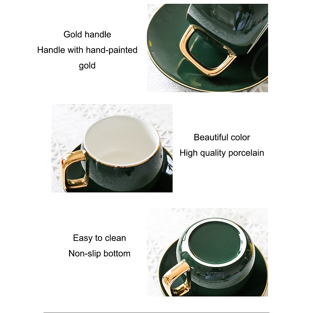 Lot De 4 Tasses à Thé De Style Européen En Porcelaine Avec