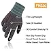DEX FIT Nitrile Work Gloves FN330, 3 Pairs, 3D-Comfort Stretchy Fit, Firm Grip, Thin & Lightweight, Touch-Screen Compatible, Durable, Breathable & Cool, Machine Washable; Black Grey L (9)