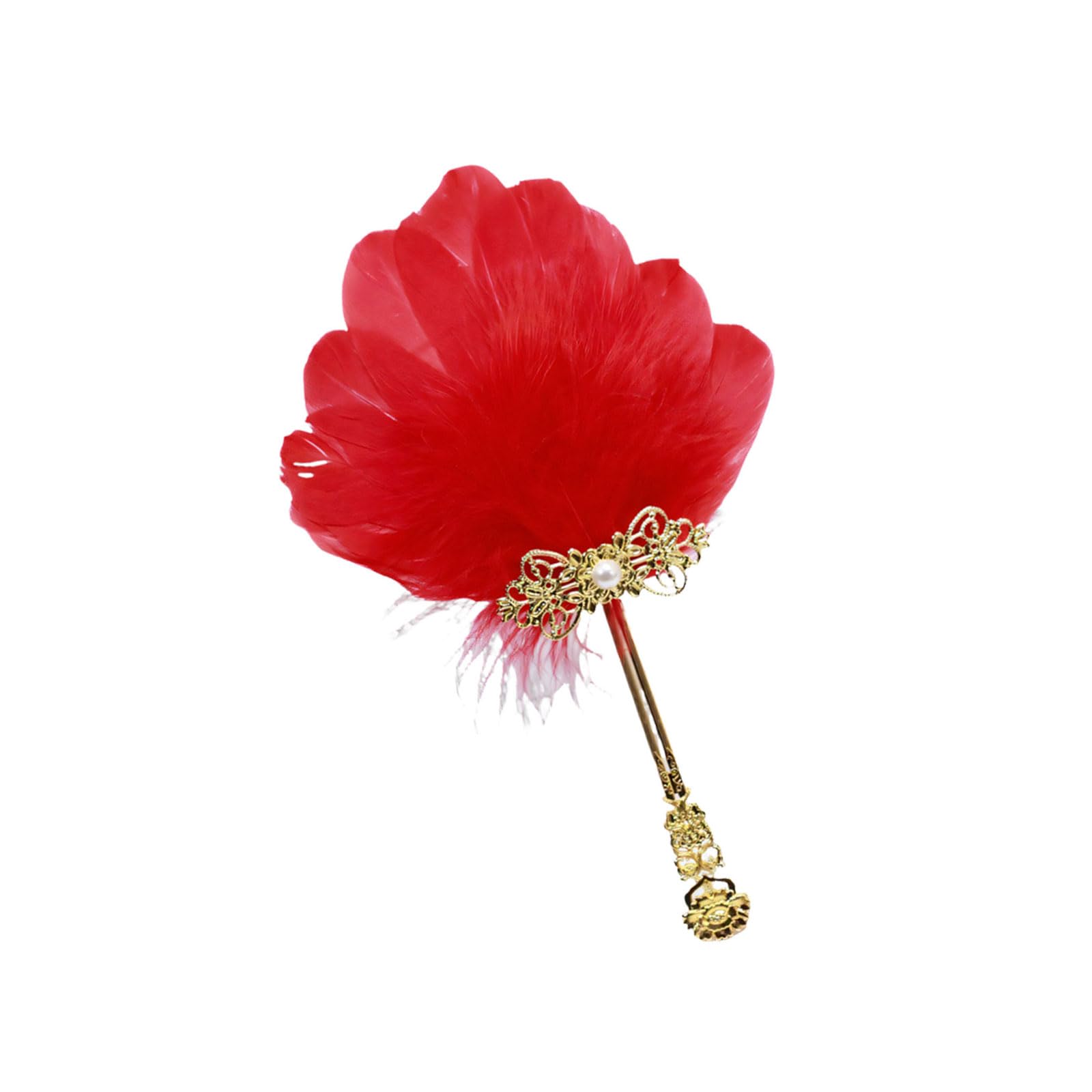 NVOQILIN Feathered Dance Fan Small Handheld for Cosplay Parties Props Stage Costumes and Photographic Accessories Theater Props