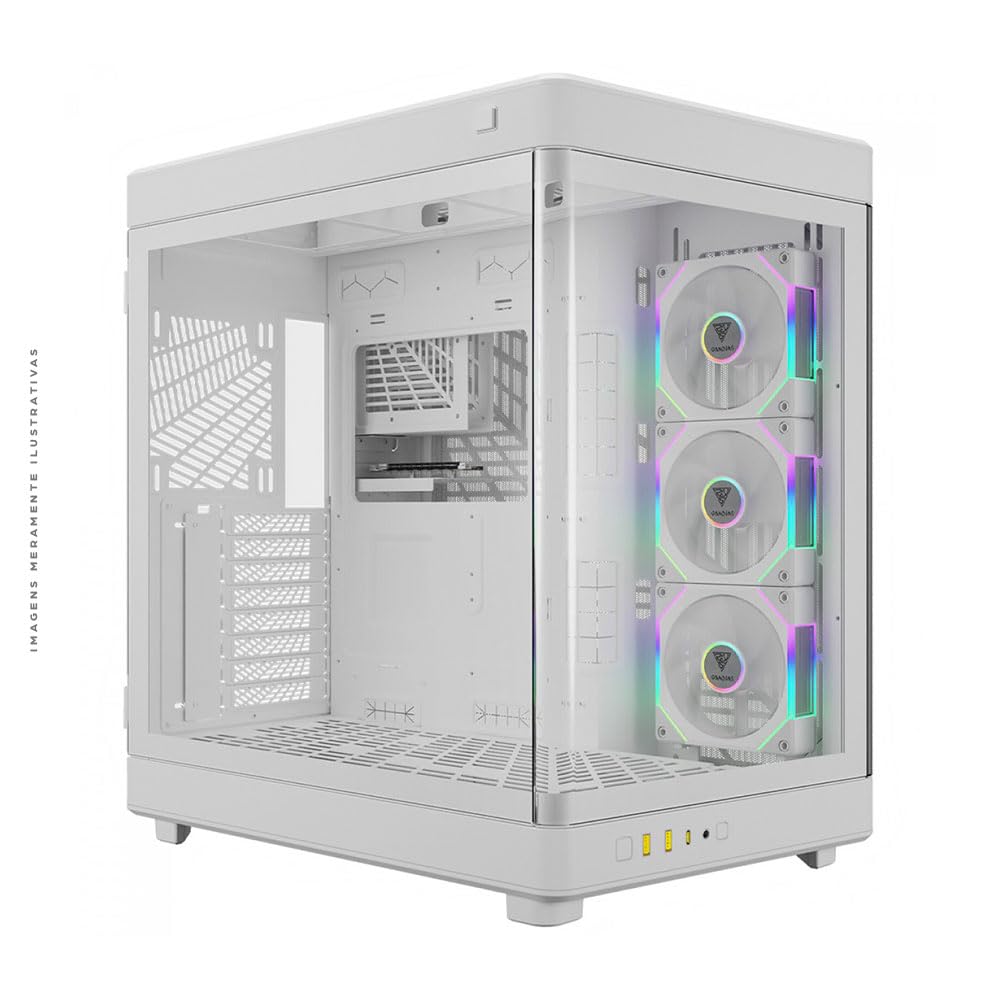 Gamdias Neso P1 Wh Computer Case Full Tower Bianco (neso P1 Pro Dual Chamber FulL-Tower White Case)