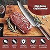SG Silksway Gallery 10 PCS German Knife, High Carbon Stainless Steel Knife Set with Pakka Wood Handle, Built-in Sharpener, Chef Knife (10 PCS KNIFE SET)