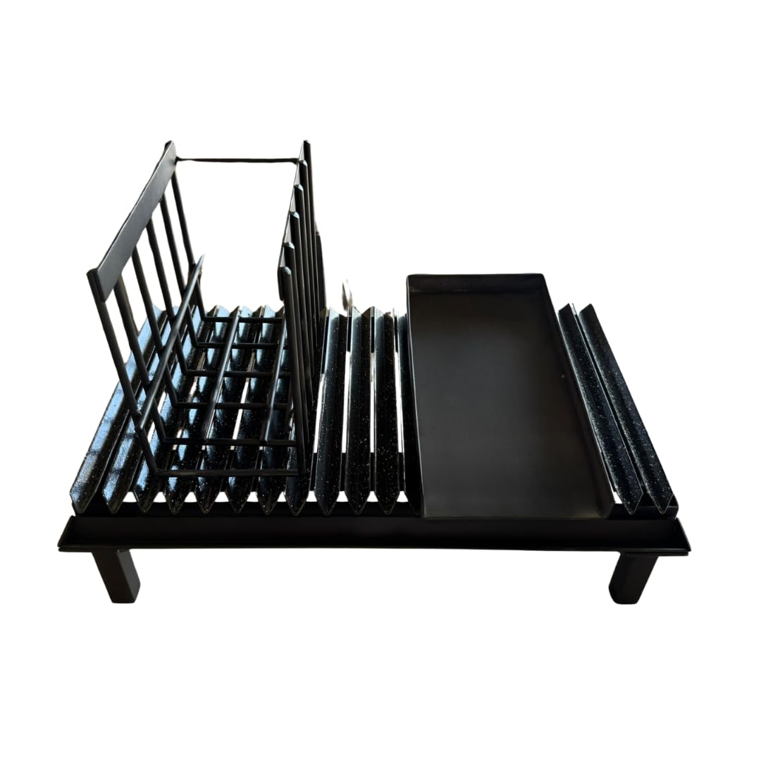 Griglia modulare in stile argentino #WorkshopDelBBQ – 3 griglie a V + piastra liscia + legno + vassoio raccogli grasso design modulare artigianale per veri amanti dell'arrosto.