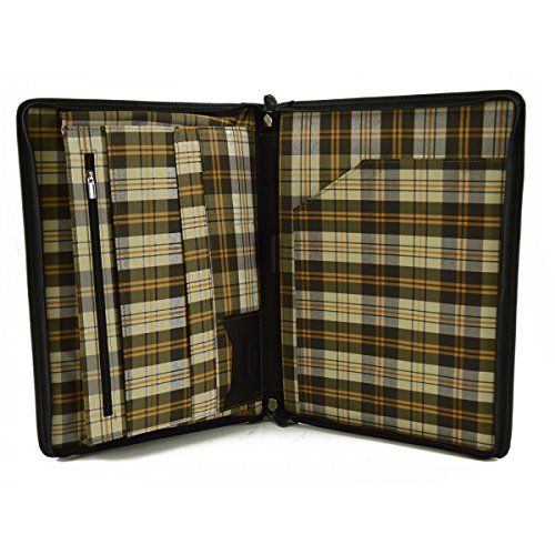 Cartable A4 cuir noir compartimenté pour vos rendez-vous professionnels - 4