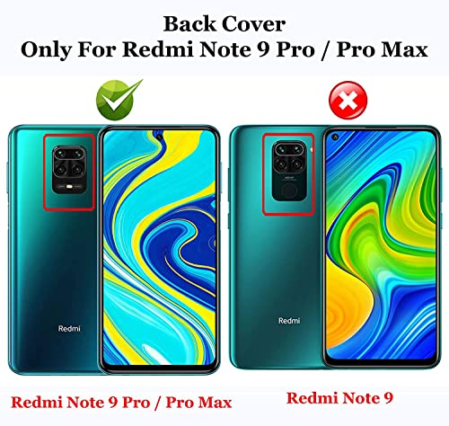 Image of A rtistque Hybrid Transparent Shockproof Armor Clear Back Cover Case for Mi Redmi Note 9 Pro /Note 9 Pro Max /Note 10 Lite /Poco M2 Pro - Black