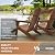 FUNBERRY Folding Adirondack Chairs Set of 4 with Adjustable Backrest, HDPE All Weather Fire Pit Chairs with Cup Holder