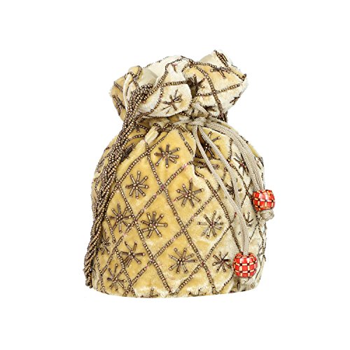 Suman Enterprises Women's oIndian Potli Bag for Wedding, Designer Bridal