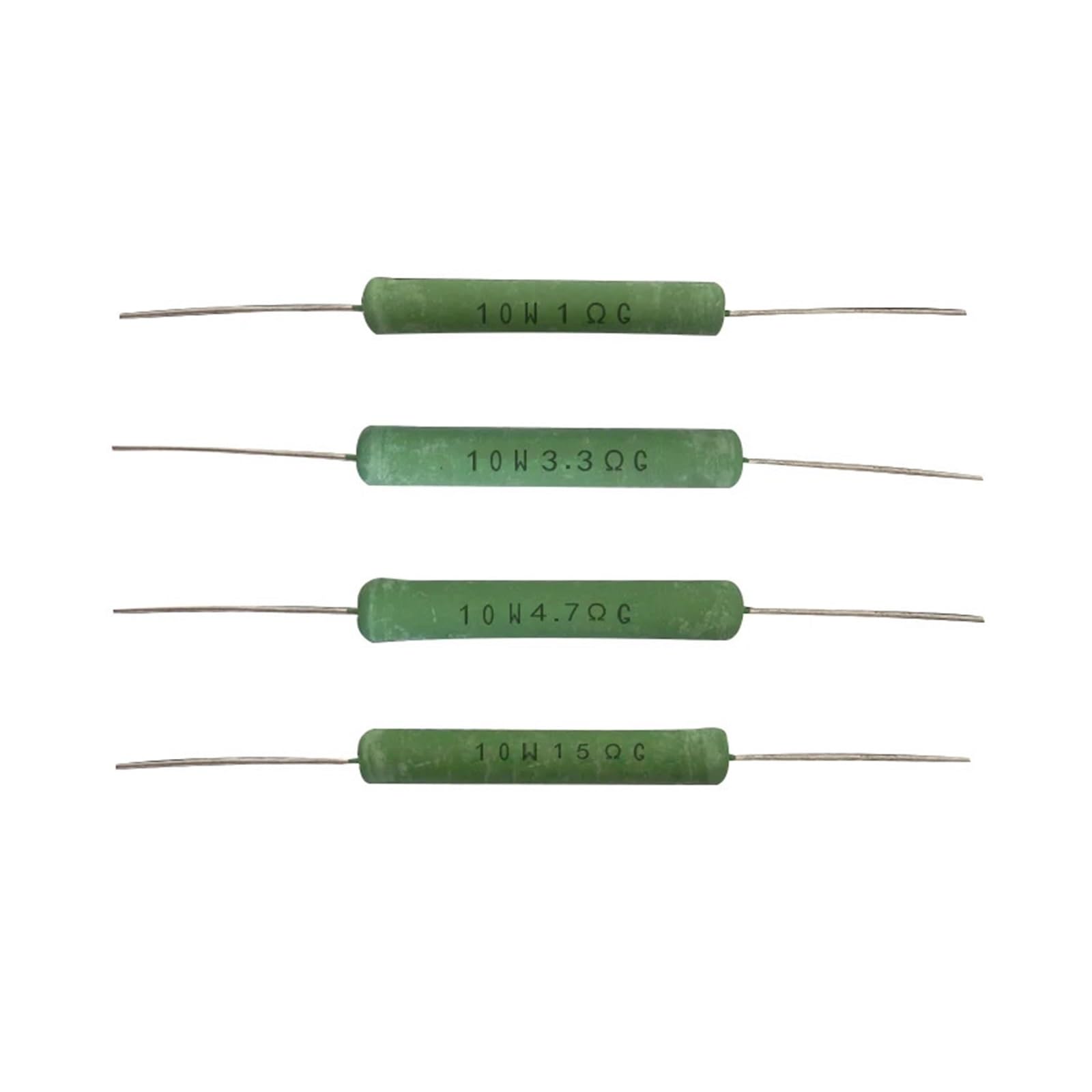 BALYDLUL 2pcs/lot 10W 0.1R-39R 2% film resistor resistance(2.2R)