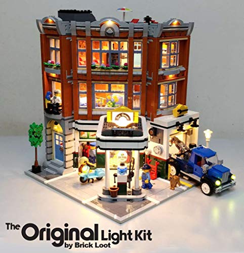 Brick Loot LED Lighting Kit for Lego Expert Corner Garage - 10264
