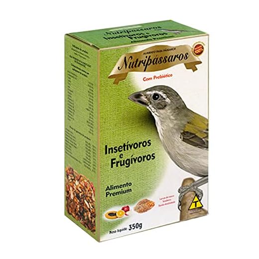 Nutripássaros Insetívoros e Frugívoros - 350g