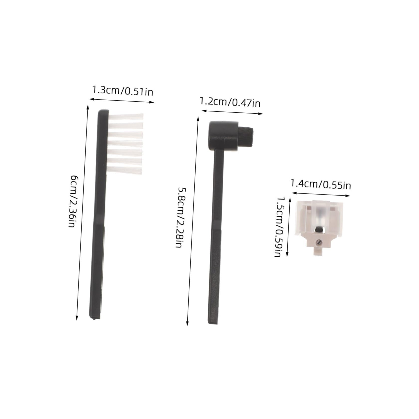 YARNOW Set Puntine di Ricambio per Giradischi T-lp60 con Stilo ad Alta Fedeltà, Spazzola la Pulizia dello Stilo per Dischi in Vinile, Accessori per Giradischi per Appassionati