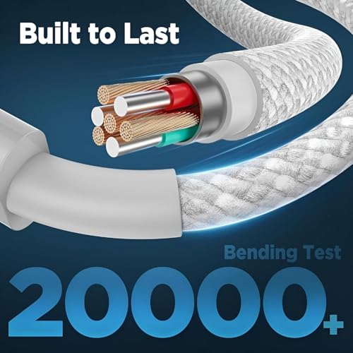 Image of Original 20W Type C Cable for iPad mini 8.3 inch (6 Gen), iPad Air 10.9 inch (5 Gen), iPad Air 10.9 inch (4 Gen), iPad Pro 12.9 inch (5 Gen), iPad Pro 12.9 inch (4 Gen) | Only Cable - 1m (C30W102)