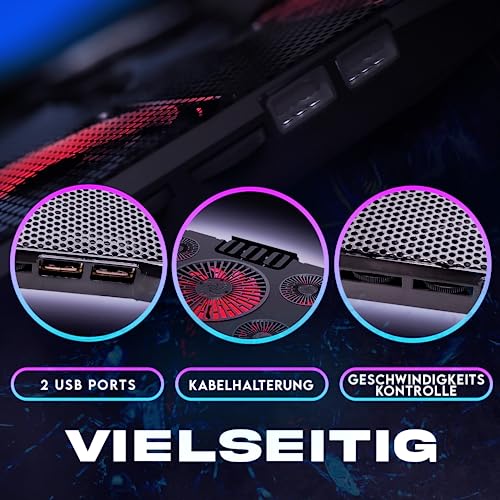 Laptop-Kühler KLIM Cyclone, Laptop Kühler, NEU 2024, Ständer