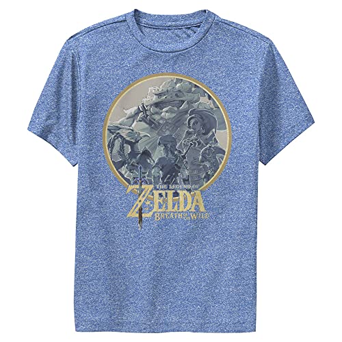 Nintendo Felpa con cappuccio da bambino Champions of Hyrule Youth, Royal Blue Heather, S